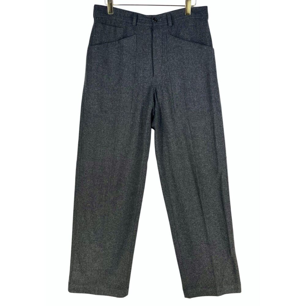 Polo Ralph Lauren Sportwoman Women's Pants Size 8 Buckle Gray Wool Trousers VNTG